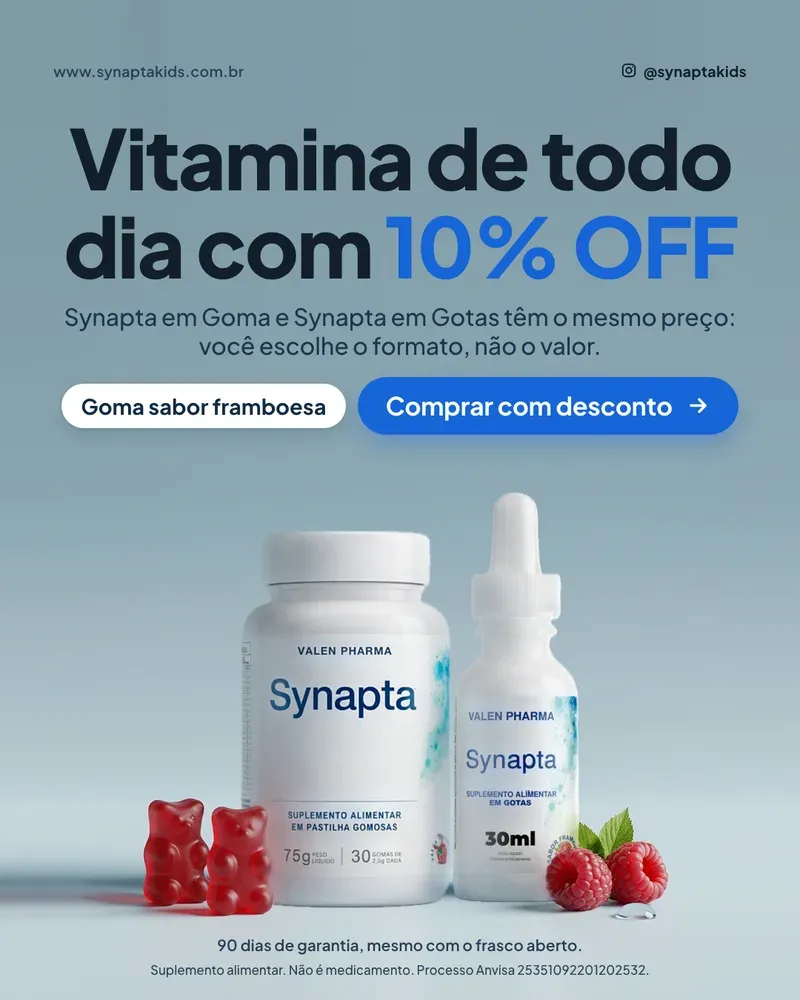 Publicidade Synapta: Vitamina de todo dia com 10% OFF